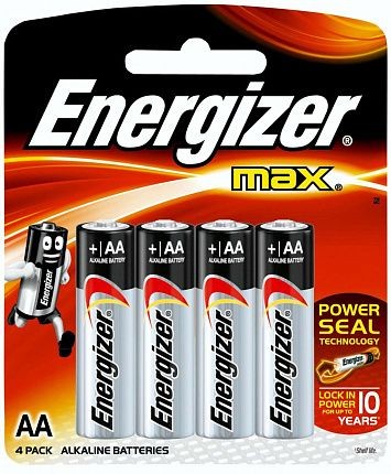 Батарейки Energizer MAX E91/AA 1,5V - 4 шт.