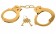 Золотистые наручники Metal Cuffs
