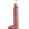 Телесный фаллоимитатор с функцией семяизвержения 11  Squirting Cock with balls - 27,9 см.