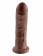 Коричневый фаллоимитатор 8  Cock - 20,3 см.