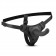 Черный страпон Harness With Silicone Dildo - 13,5 см.
