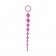 Розовая анальная цепочка с 10 шариками JAMMY JELLY ANAL 10 BEADS - 32 см.