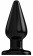Чёрный анальный стимулятор Bottom Line 6  Model 2 rubber Black - 15,5 см.