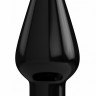 Чёрный анальный стимулятор Bottom Line 6  Model 2 rubber Black - 15,5 см.