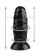 Черный анальный стимулятор - 17,5 см.