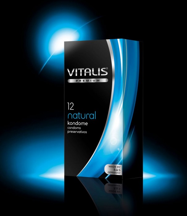 Классические презервативы VITALIS premium №12 Natural - 12 шт.