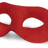 Красная замшевая маска на глаза Leather Mask