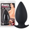 Большая черная анальная пробка Booty beau - 11 см.