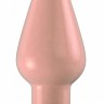 Телесный анальный стимулятор Bottom Line 6  Model 2 rubber flesh - 15,5 см.