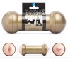 Двусторонний мастурбатор Double Pumped Gold - ротик и анус