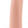 Телесный гладкий фаллоимитатор на присоске с мошонкой Smooth 5 Inch Dildo - 17 см.