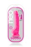 Розовый реалистичный фаллоимитатор на присоске NEO 7.5INCH DUAL DENSITY COCK W. BALLS - 19 см.