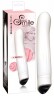 Белоснежный вибратор Smile Easy из силикона - 22 см.