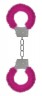 Пушистые розовые наручники OUCH! Pink
