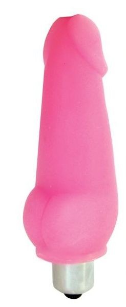 Розовый мини-вибратор Vibrator Mini - 9,5 см.