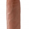 Кофейный фаллоимитатор-гигант на присоске 14  Cock - 36 см.
