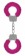 Розовые пушистые наручники OUCH! Pink