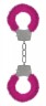 Розовые пушистые наручники OUCH! Pink