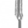 Прозрачная насадка с анальной вставкой Stretchy Penis Exten and Plug  No.38