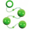 Зеленые анальные шарики Renegade Pleasure Balls