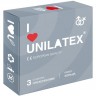 Презервативы с рёбрами Unilatex Ribbed - 3 шт.