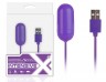 Большео фиолетовое виброяйцо, работающее от USB