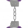 Пушистые фиолетовые наручники OUCH! Purple