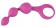 Розовая анальная цепочка Love Beads - 14 см.