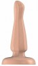Телесный анальный стимулятор Bottom Line 6  Model 3 Rubber Flesh - 15,5 см.