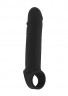 Чёрная удлиняющая насадка Stretchy Penis Extension No.31