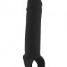 Чёрная удлиняющая насадка Stretchy Penis Extension No.31
