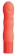Оранжевый мини-вибромассажёр NEON BLISS VIBRATOR - 9 см.