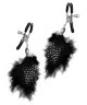 Зажимы на соски FEATHER NIPPLE CLAMPS с украшением из перышек