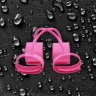 Набор розовых наножников и наручников Silicone Submissions Hog Tie Cuffs