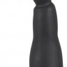 Чёрный анальный вибратор Vibrator with small balls - 22 см.