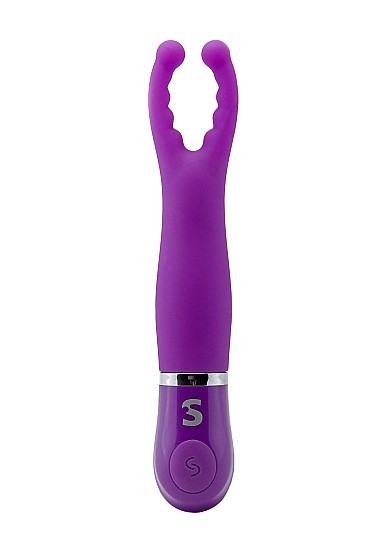 Фиолетовый вибростимулятор The Feeler - 18 см.