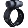 Утяжка на пенис с виброэлементом Leather Cock Ring