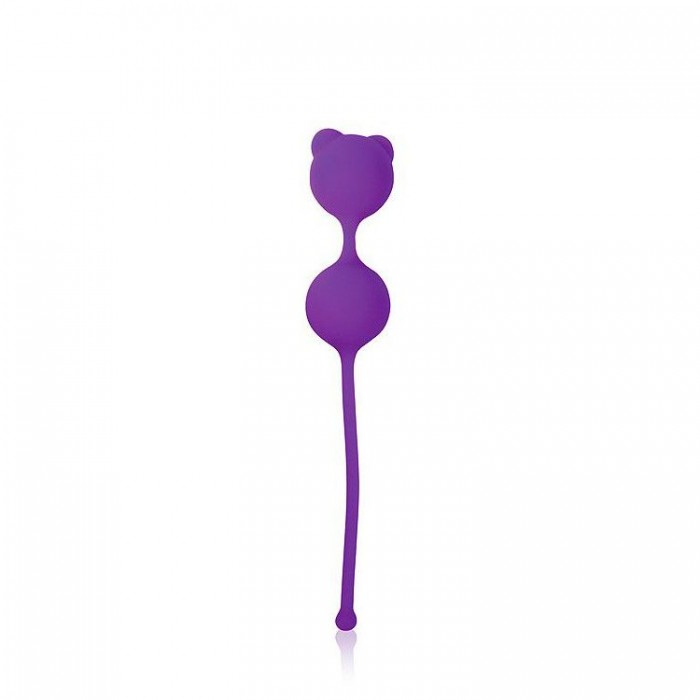Фиолетовые вагинальные шарики с ушками Cosmo
