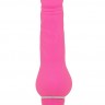 Розовый вибратор-реалистик PURRFECT SILICONE CLASSIC MINI - 14 см.