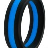 Черно-синее эрекционное кольцо Silicone Go Pro Cock Ring