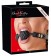 Черный силиконовый рельефный кляп Silicone Ball Gag