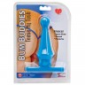 Голубая анальная пробка Bum Buddies Tease My Tush Advanced Silicone Anal Plug - 15 см.