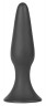 Чёрная анальная пробка Silky Buttplug Big Black - 16 см.