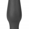 Чёрная анальная пробка Silky Buttplug Big Black - 16 см.