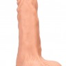Телесный фаллоимитатор Realistic Dildo With Balls - 23 см.