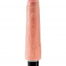 Телесный вибратор-реалистик 9  Vibrating Stiffy - 27,9 см.