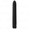 Чёрный классический вибратор CLASSIC VIBE BLACK MEDIUM - 18 см.