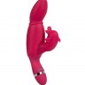 Вибратор со стимулятором клитора SASHAY VIBRATOR DOLPHIN - 17,5 см.