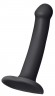 Черный фаллос на присоске Silicone Bendable Dildo S - 17 см.