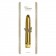 Золотистый вибратор CLASSIC VIBE GOLD LARGE - 20 см.